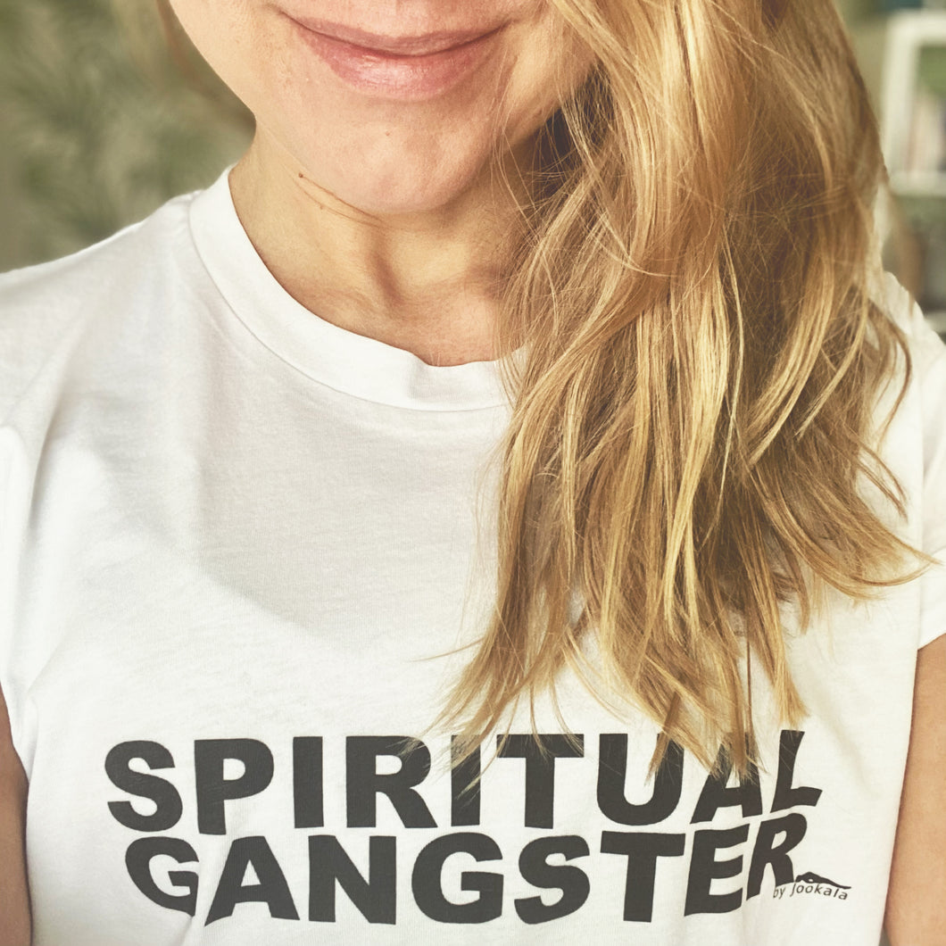 SPIRITUAL GANGSTER oversized-t-paita